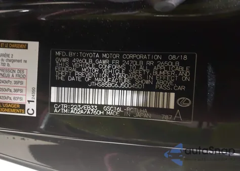 2018 Lexus Rc 300 z USA, uszkodzony, nr VIN JTHS85BC6J5004501